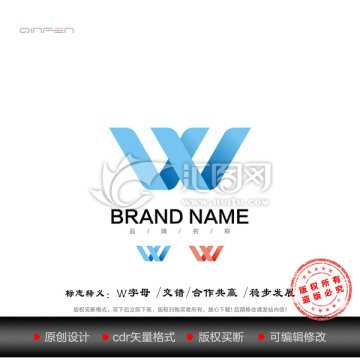 W字母LOGO 科技LOGO