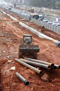 市政建设 建筑工地 公路建设