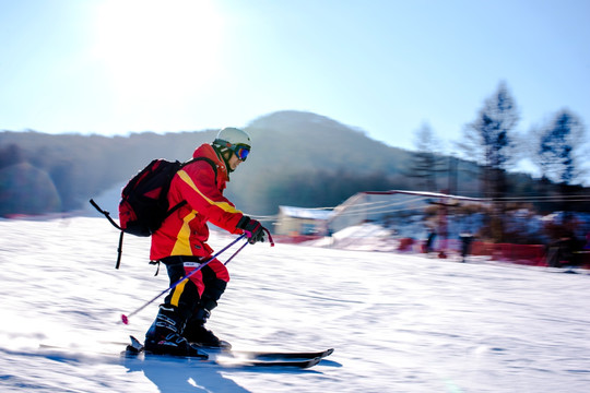 滑雪人像