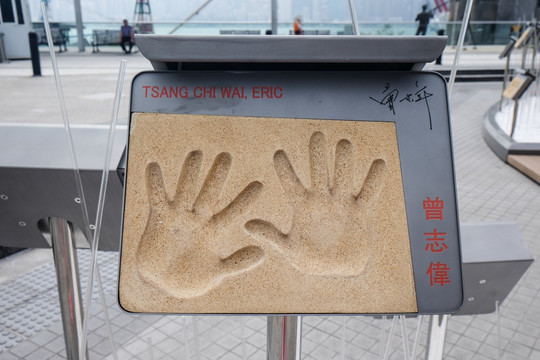 曾志伟手印