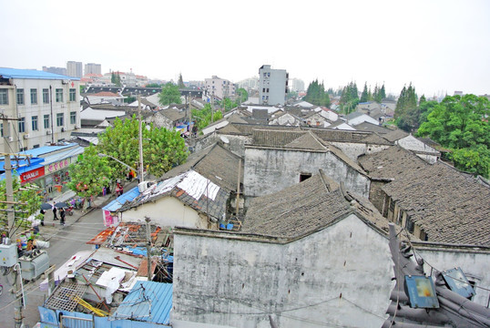 徽派建筑 江南古镇 瓦屋