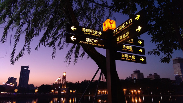 广东佛山南海千灯湖夜景