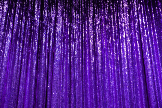 紫色满天星舞台幕布背景