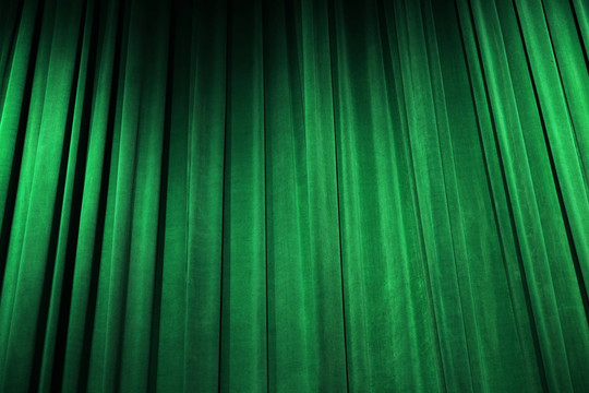 绿色舞台幕布背景