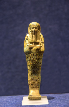 博物馆里古代埃及沙布提俑