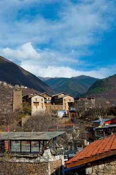 藏族民居直波碉群卓克基土司官寨