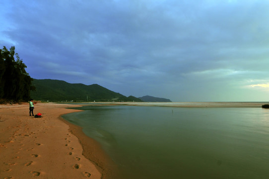 大海落日 海上黄昏 暮色 晚