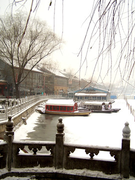 塞外江南 什刹海冬季雪景