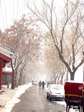 北京街景 雪景