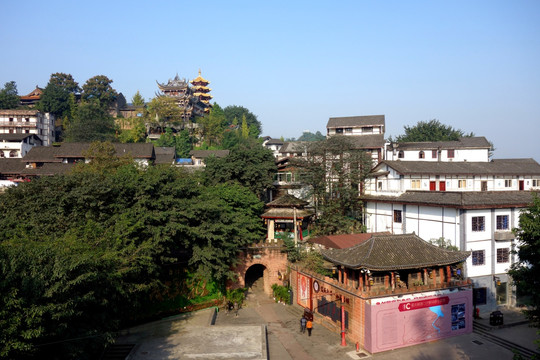 重庆磁器口古镇 清水门