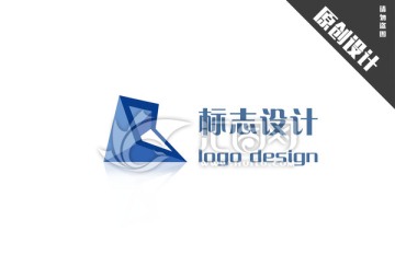 VR字母创意logo设计