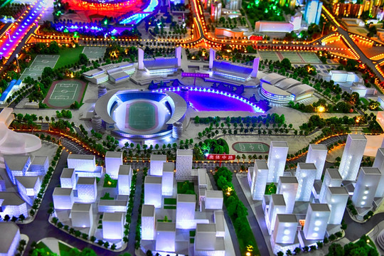 北京奥运公园建筑模型