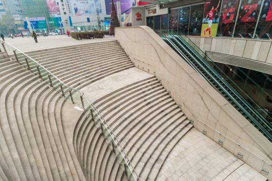 下沉广场 台阶