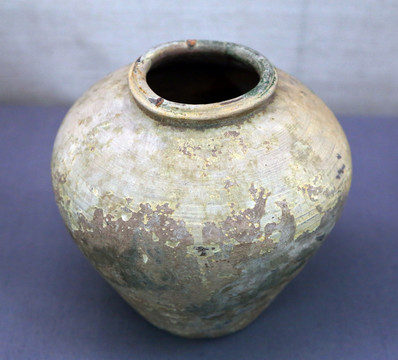 东汉绿釉陶罐