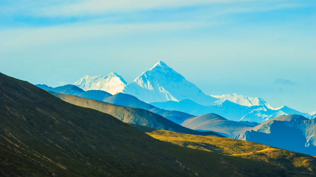 雪山 珠峰 山脉 山峰