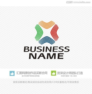 X字母 logo设计