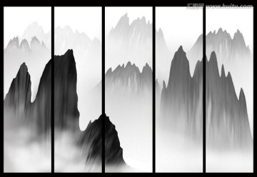 现代水墨画