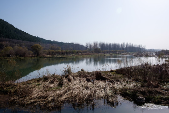 山水湖景