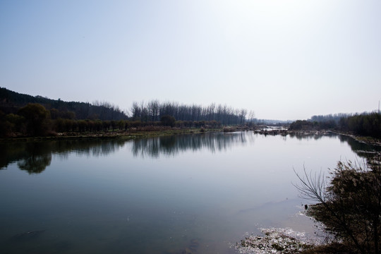 山水湖景