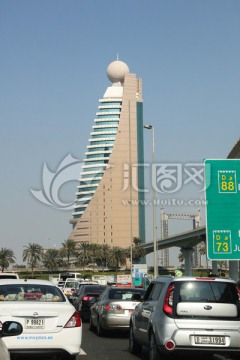 迪拜街景 迪拜城市建筑 迪拜