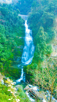 高山流水 瀑布