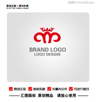 M 羊头 皇冠logo