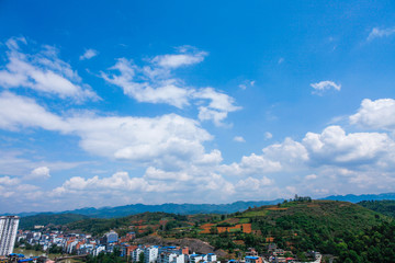 蓝天白云素材