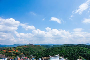 蓝天白云天空素材