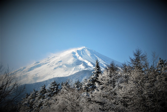 日本富士山湖光山色美景