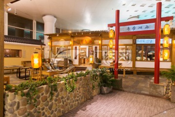 机场中式茶馆寻梦西湖休息区