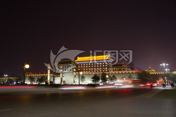 西安永宁门城墙夜景