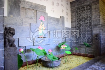 唐语砖雕禅意境艺术墙