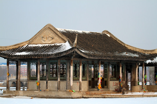 传统建筑 老建筑 凉亭