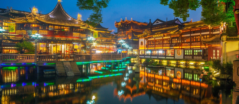 上海城隍庙豫园夜景