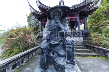 姜太公 钩鱼 雕塑 名人雕塑