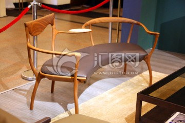 意大利家具设计 长条椅 真皮椅