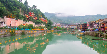 镇远青龙洞傍晚