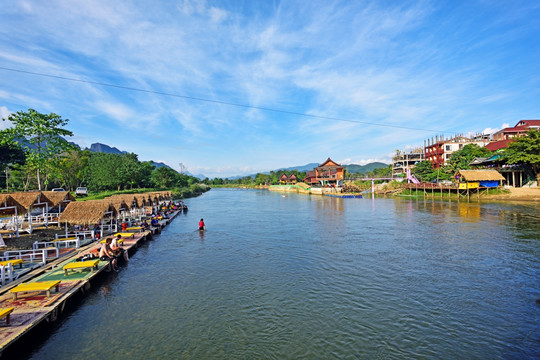 老挝 万荣风光