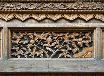 古建筑木雕装饰花板