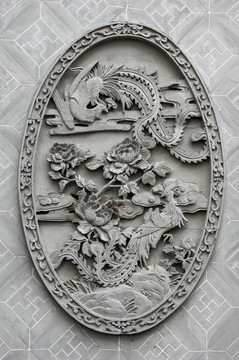 中式传统石雕砖雕