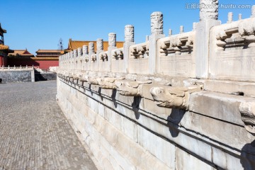 北京故宫汉白玉石护栏