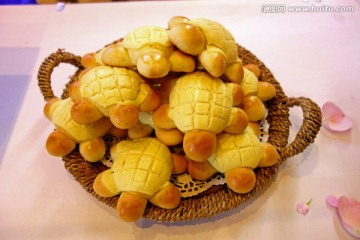 乌龟面包 可爱 儿童面包