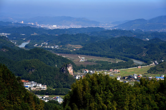 湖南新宁崀山丹霞云海风光