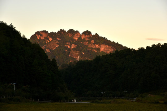 湖南新宁崀山丹霞云海风光