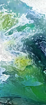 抽象涂鸦云雾山水装饰油画
