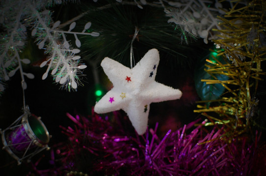 圣诞装饰 圣诞树上的星星