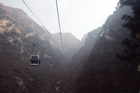 华山西峰索道 东沟梁 风光