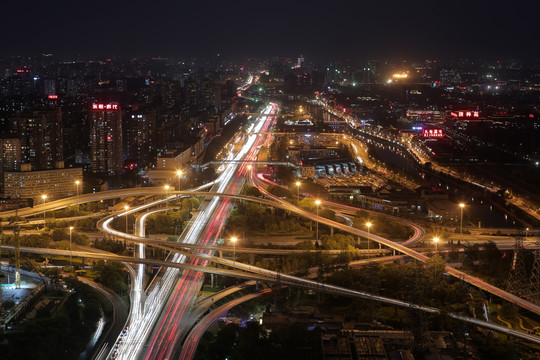 国贸中央商务区夜景