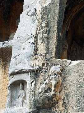 洛阳 龙门石窟 雕刻 佛教