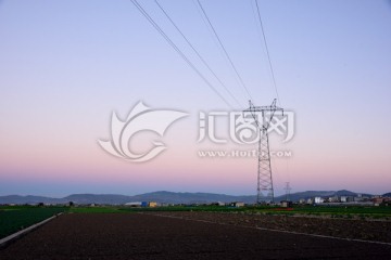 傍晚的田野